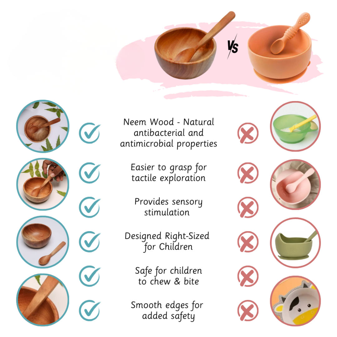 Neem Wood Bowl & Spoon